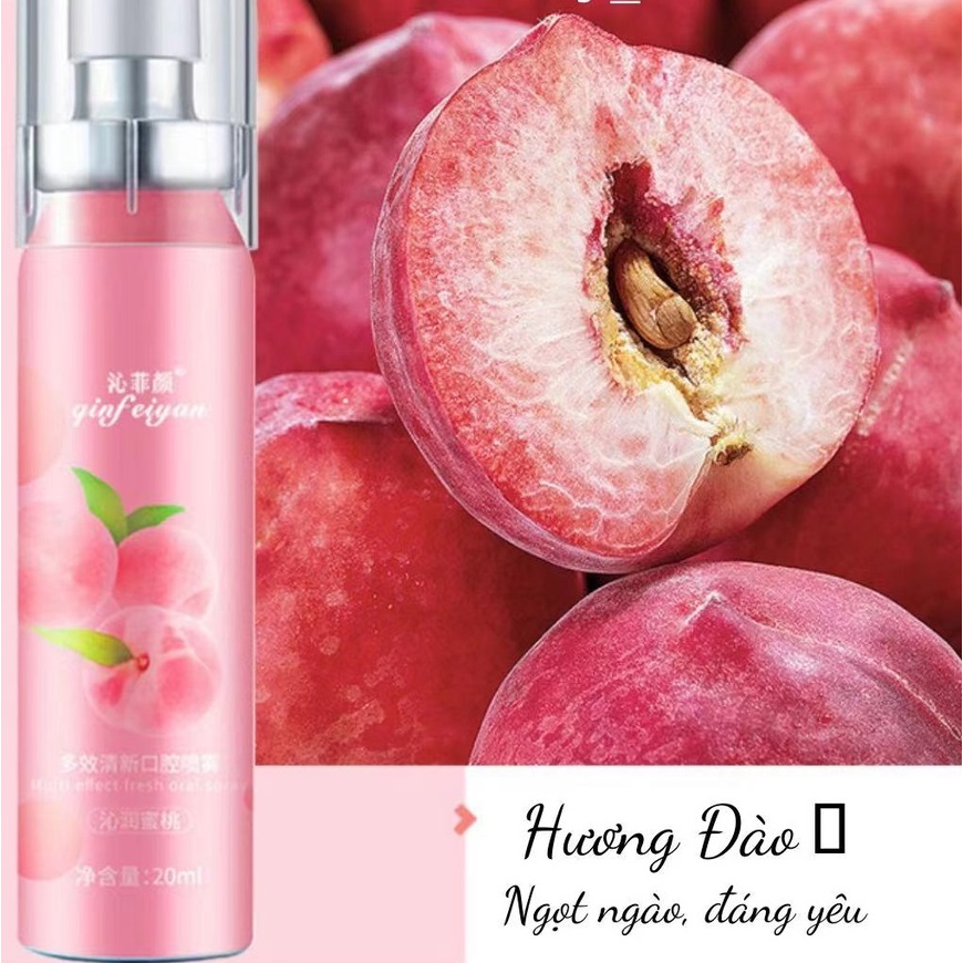 Xịt Thơm Miệng NAXR Hoa Quả Thơm miệng sạch sẽ thơm tho loại bỏ hôi miệng