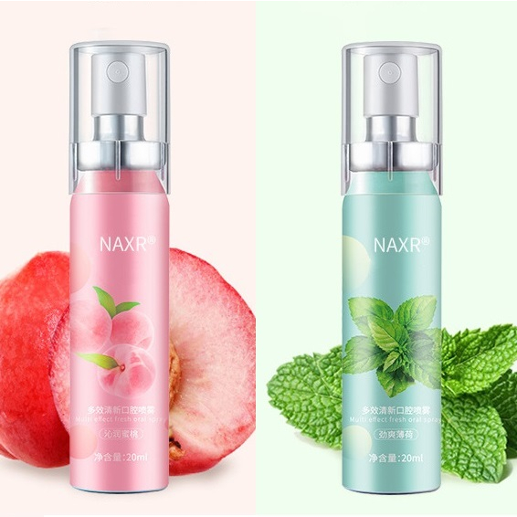 Xịt Thơm Miệng NAXR Hoa Quả Thơm miệng sạch sẽ thơm tho loại bỏ hôi miệng