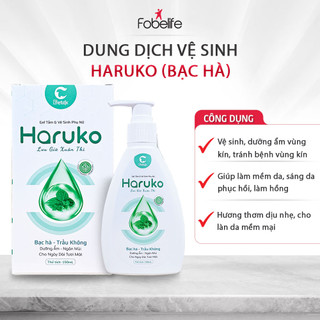 Dung Dịch Vệ Sinh Phụ Nữ Haruko Fobe Làm Sạch, Mang Lại Hương Thơm Quyến Rũ