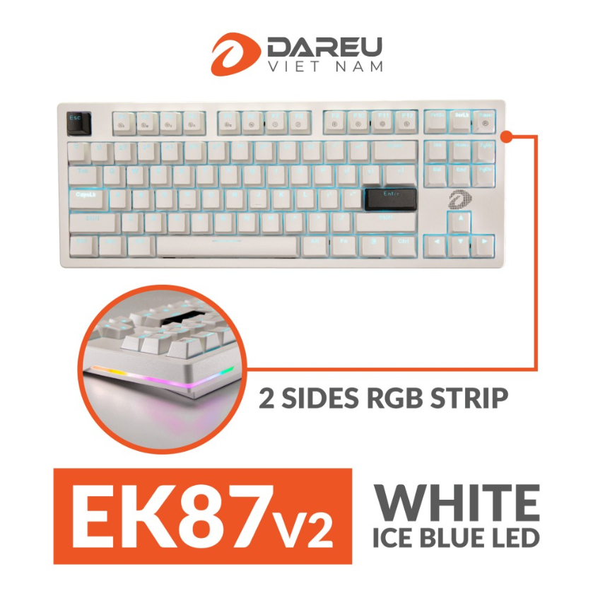 Bàn phím cơ Gaming DAREU EK87 v2