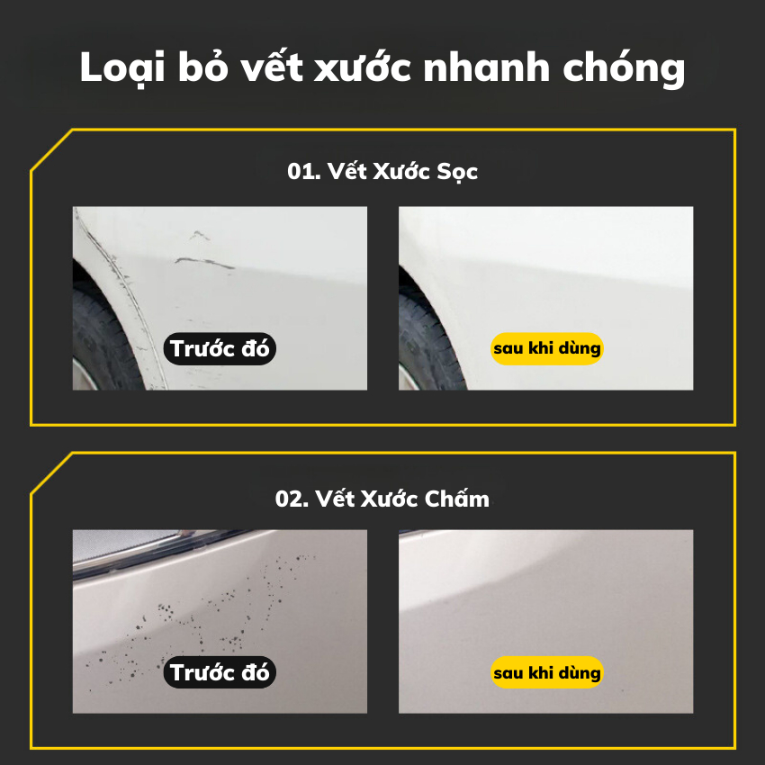 Bút xoá vết trầy xước Chuyên Dụng Cho Ô tô, Làm mới xe Cho mọi vết xước Sọc, Chấm Bi,... - BoGi