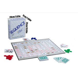 Bộ trò chơi BOARD GAME SEQUENCE chip nhựa giải trí vui vẻ cho bé và gia đình