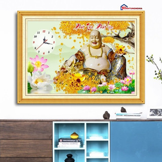 Tranh đính đá phật di lạc 75cm x 50cm