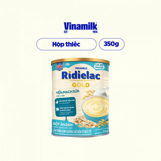 Bột Ăn Dặm Yến mạch sữa Ridielac Gold - Hộp thiếc 350g