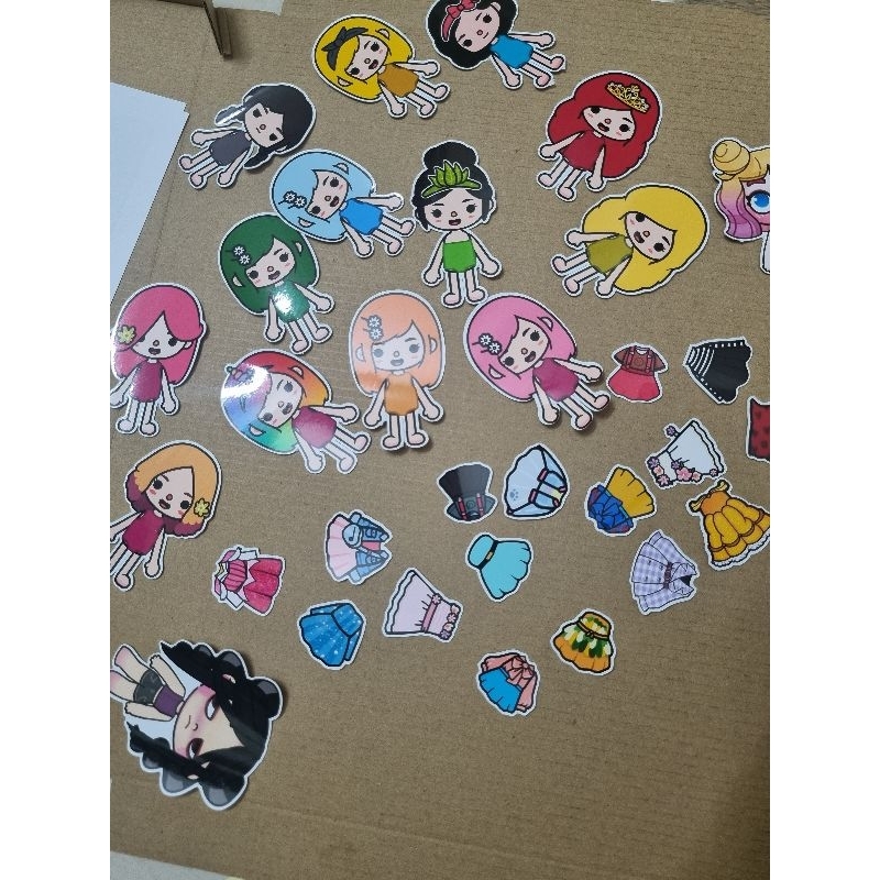 combo 8 búp bê, 15 váy