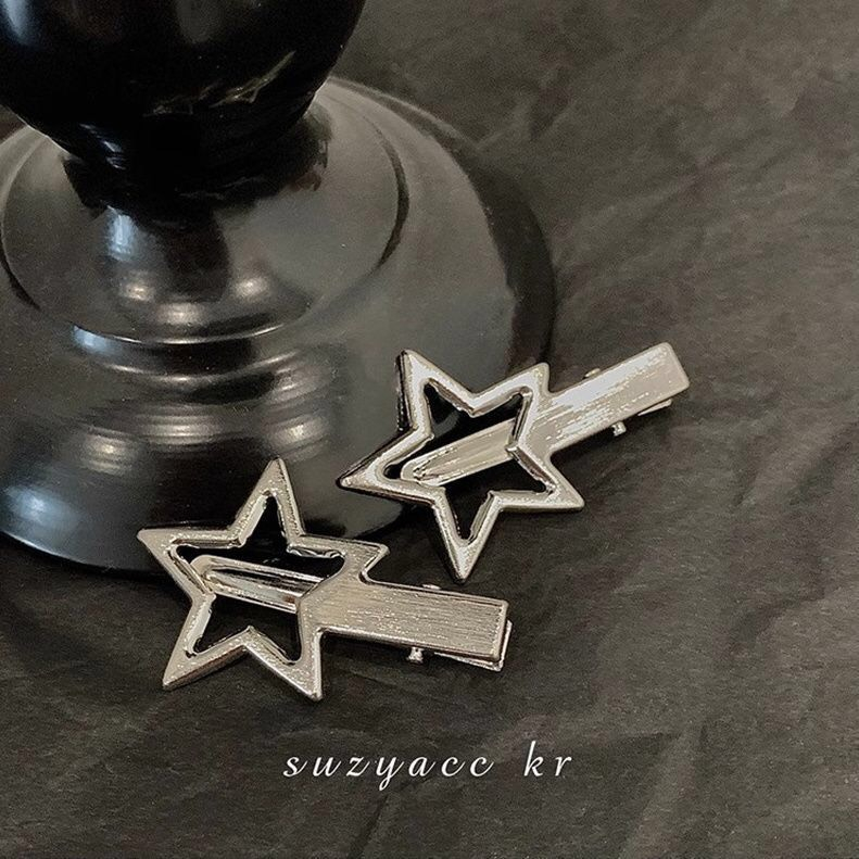 Kẹp Tóc Mái Ngang Hình Ngôi Sao Bằng Kim Loại Y2K Màu Kẹo Ngọt Thời Trang Phong Cách Hàn Quốc Cho Nữ KT012