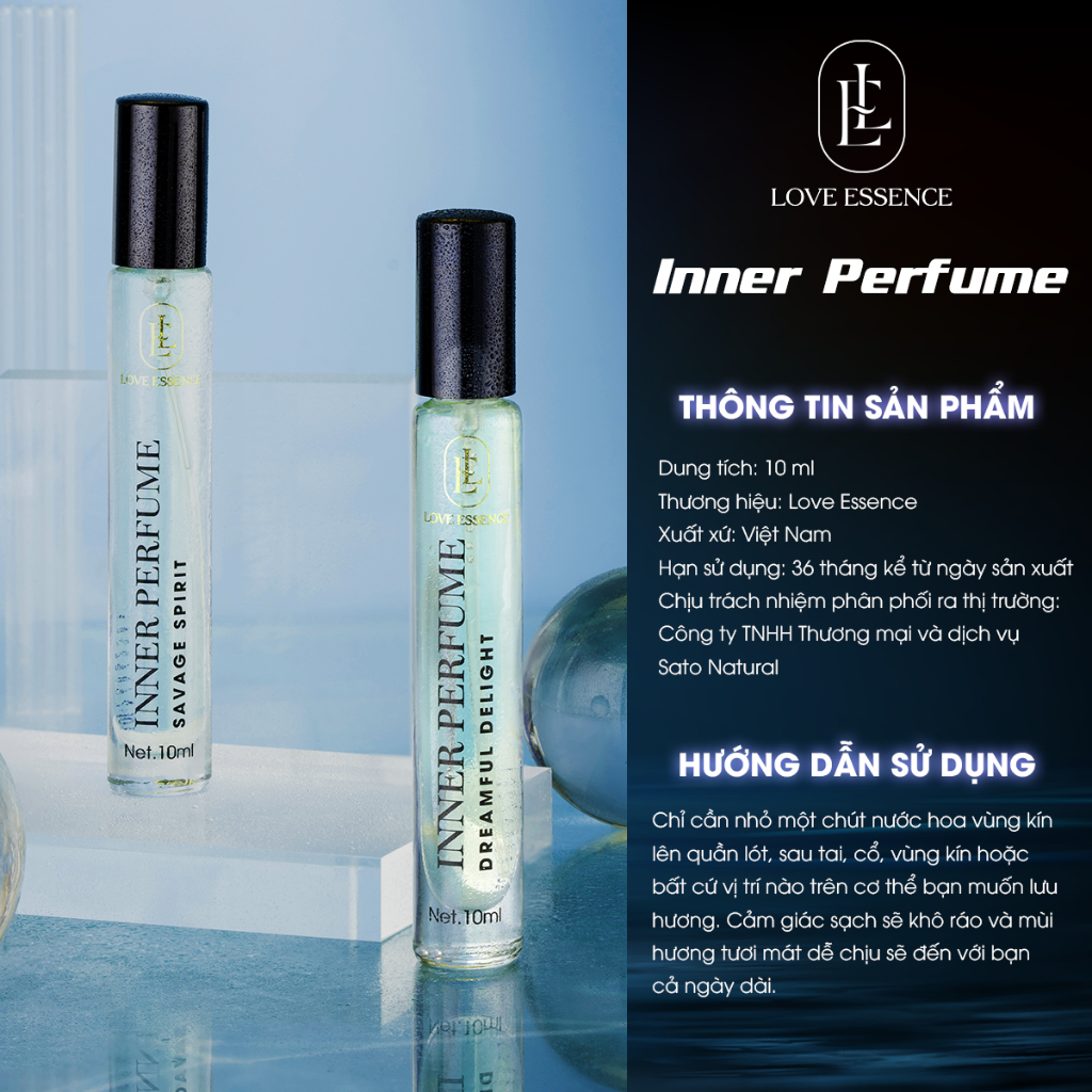 Combo 2 Chai Nước Hoa(Xịt Hôn) Vùng Kín Nam LOVE ESSENCE Chai 10ml,Hương Thơm Cuốn, Nam Tính.