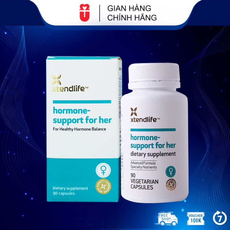 Viên Uống Tăng Nội Tiết Tố Nữ Hormone Support For Her Xtend-Life (90 Viên)