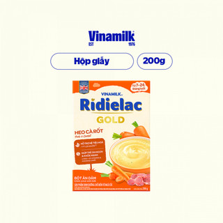 Bột ăn dặm heo cà rốt ridielac gold - hộp giấy 200g