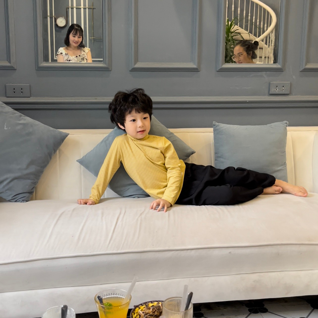 Áo Giữ Nhiệt Bé Trai, Áo Giữ Nhiệt Bé Gái MyaKids Hàng Thiết Kế Vải Cotton 100% Ấm Áp Thấm Hút Mồ Hôi