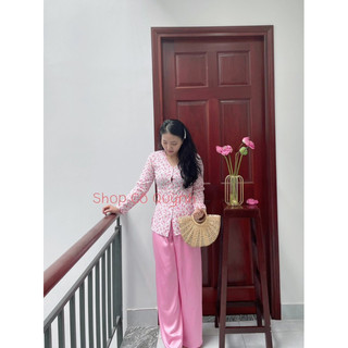 SET BỘ BÀ BA LỤA HOA NHÍ BIGSIZE