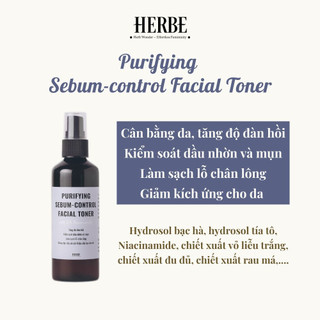 Toner - nước cân bằng da, kiểm soát dầu nhờn và khô mụn handmade