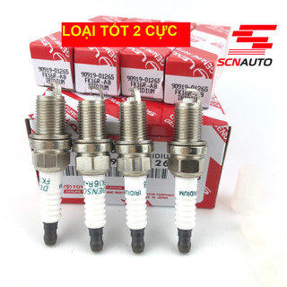 LOẠI TỐT 2 CỰC Bộ 4 cái Bugi Denso Iridium chân ngắn ren 14 dùng cho vios và nhiều dòng xe ô tô khác ở mô tả 90919-01265