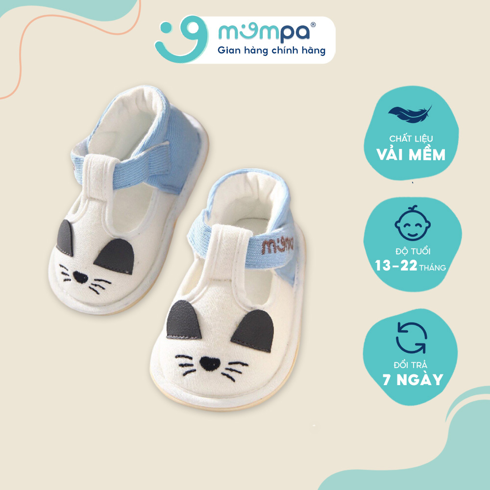 Giày sandal tập đi cho bé Mompa 13 đến 22 tháng đế mềm thoáng mát họa tiết dễ thương 708