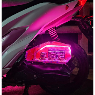 Ốp Lọc gió(Pô E) có LED - Mẫu Gấu Dâu - Vario-Vision-AB-SH-SHmode kèm thú cute