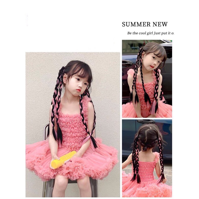 Tóc Giả Tết 3 Mix Light Phong Cách Hàn Quốc Dành Cho Bé Gái  MyBaby