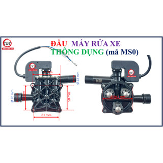Bộ đầu máy rửa xe gia đình, rửa xe mini, mã MS0