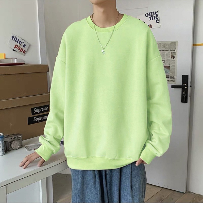 Áo sweater nỉ lót bông nam nữ