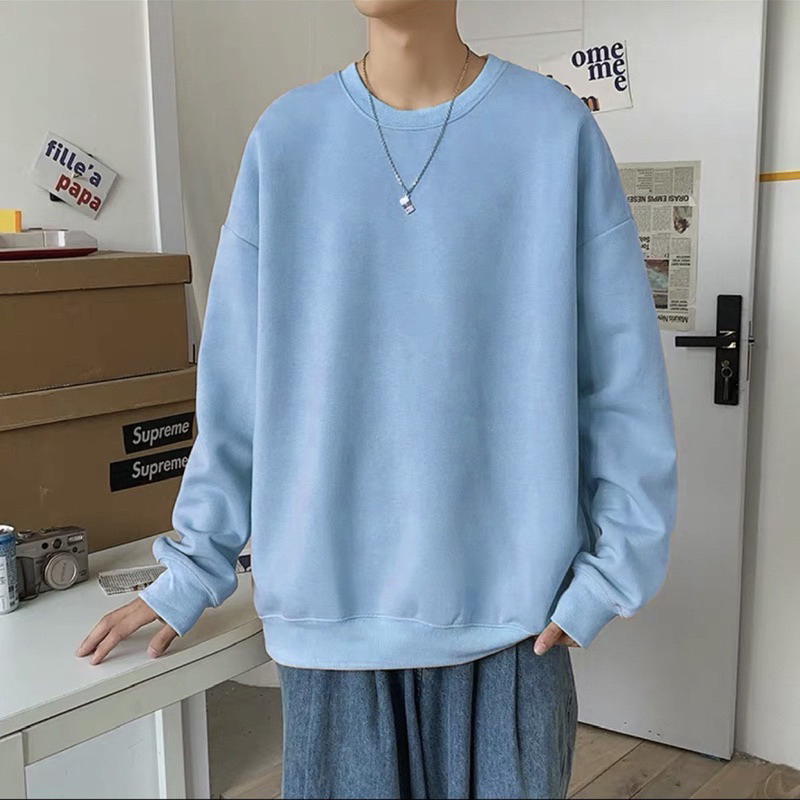 Áo sweater nỉ lót bông nam nữ