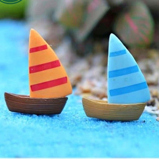Tiểu cảnh thuyền buồm làm phụ kiện trang trí tiểu cảnh mini, cây để bàn, cây cảnh, terium làm mô hình, bể cá