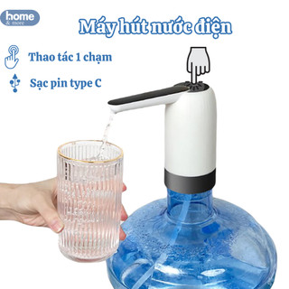 Vòi bơm nước tự động, máy bơm nước hút rượu từ bình đóng chai, sử dụng pin sạc cổng USB-C