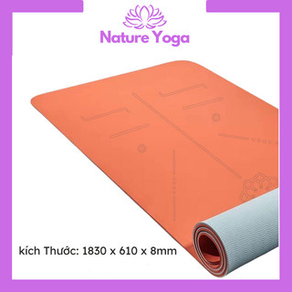 Thảm tập yoga hoa sen bám tốt Gruper 61x 0.8 / 80x 0.8 cm (Tặng kèm túi)
