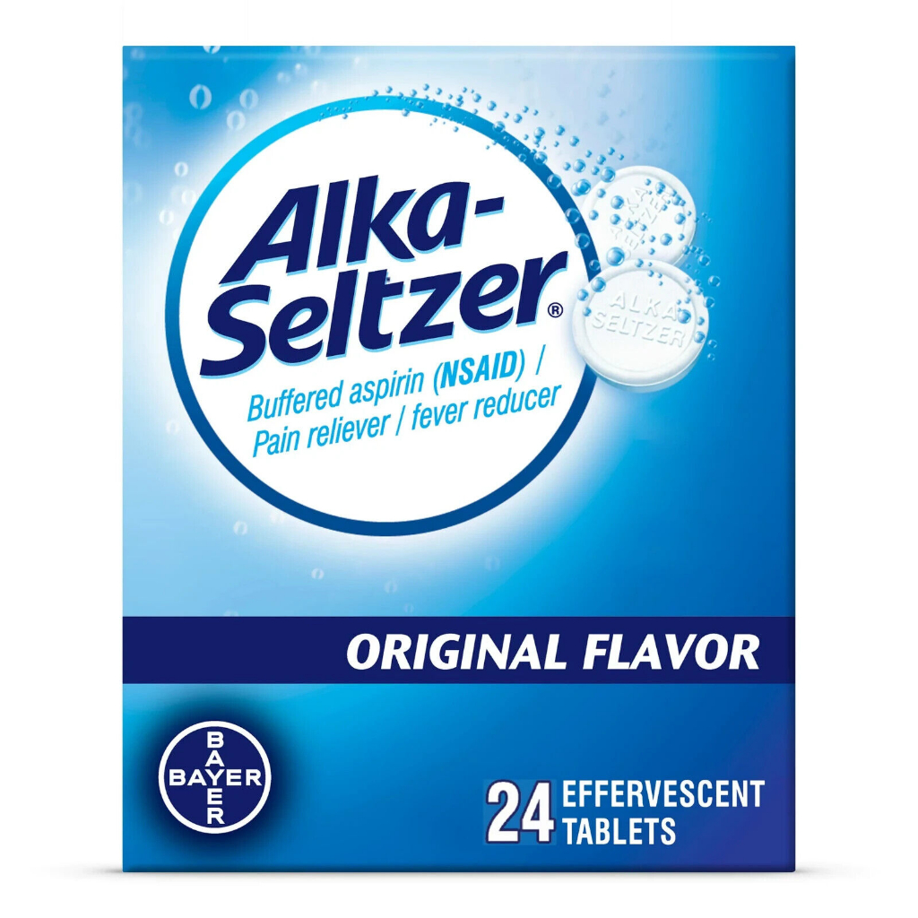 Viên sủi hỗ trợ tiêu hóa làm giảm khó tiêu, ợ nóng & ợ chua ALKA - SELTZER ORIGINAL 24 viên