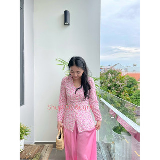 ÁO BÀ BA LỤA HOA NHÍ BIGSIZE ( KHÔNG KÈM QUẦN )