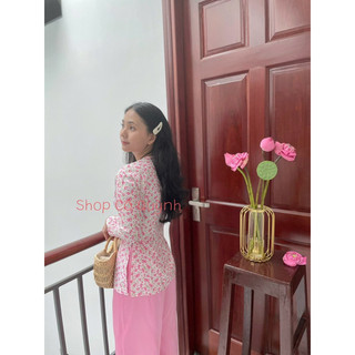ÁO BÀ BA LỤA HOA NHÍ BIGSIZE ( KHÔNG KÈM QUẦN )