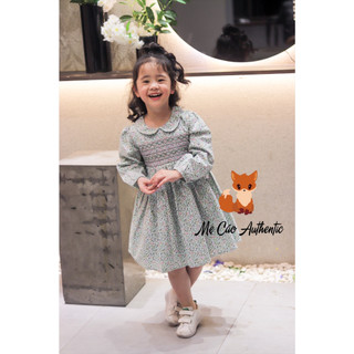Váy smock dài tay chất thô Matalan Auth cho bé gái