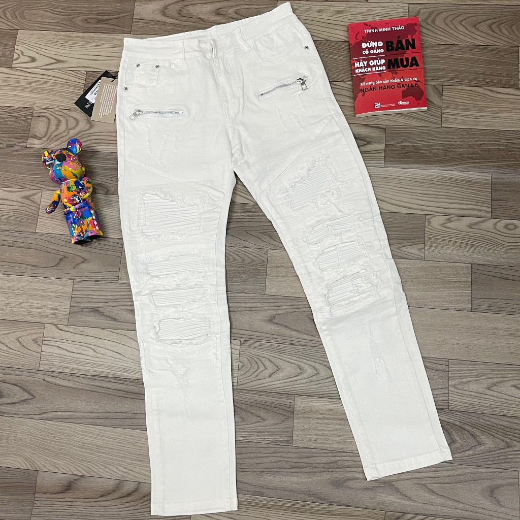 Những Mẫu Quần Jean Siêu Cấp Vá Da Hot Nhất 2023 Dành Cho Nam