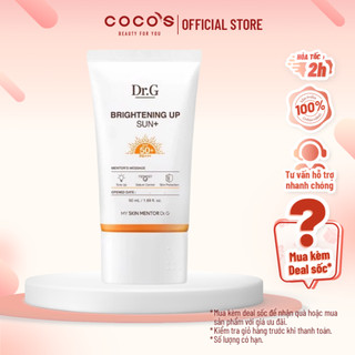 Kem chống nắng dr.g dưỡng sáng da brightening up sun+ spf50+ pa+++ 50ml / 10ml