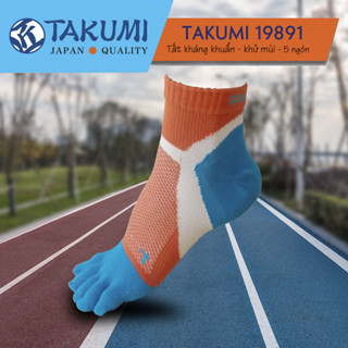 Tất/Vớ Takumi 19891 khử mùi kháng khuẩn thể thao xỏ 5 ngón công nghệ Nhật