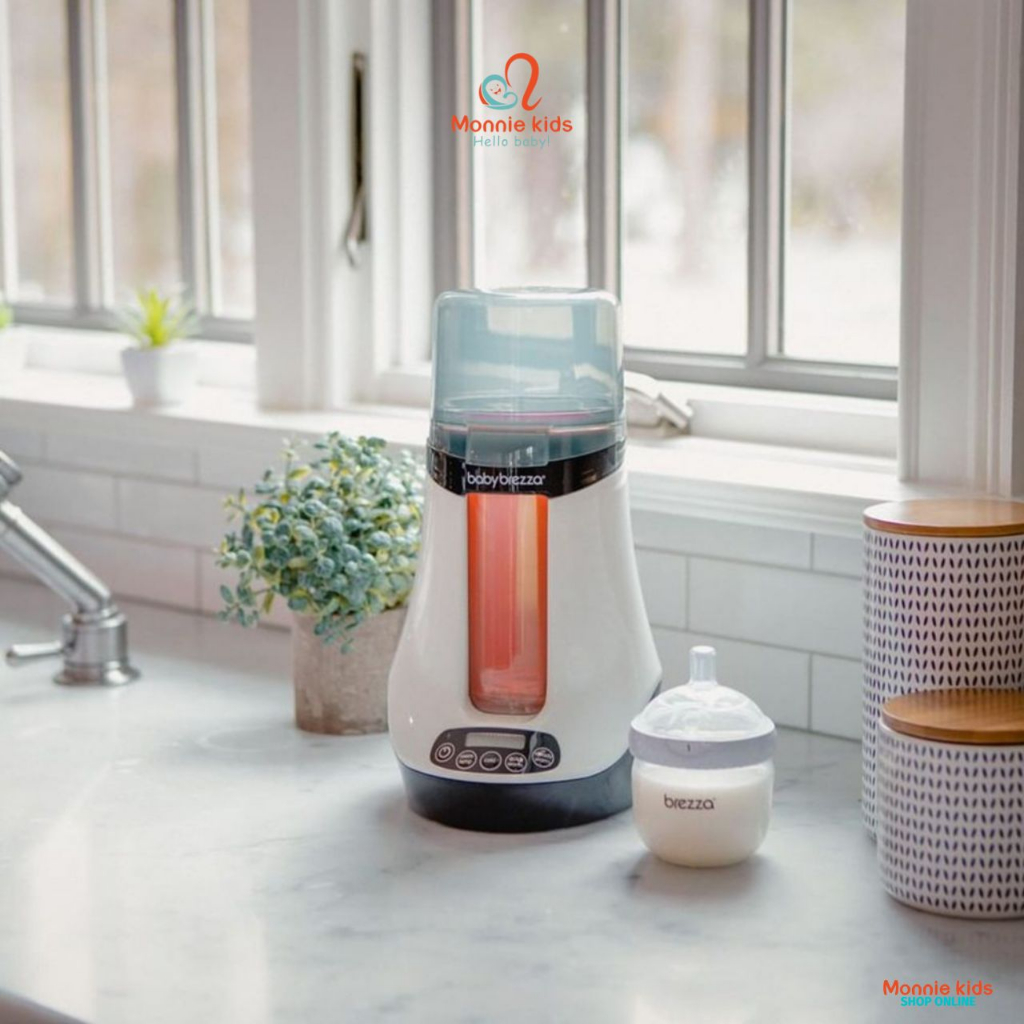 Máy hâm sữa Baby Brezza BRZ10020 cho bé có Bluetooth, máy ủ bình sữa thông minh - Monnie Kids