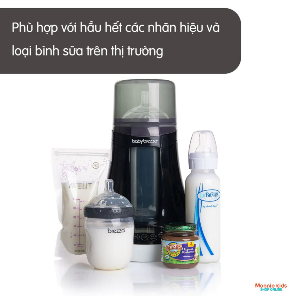 Máy hâm sữa Baby Brezza cho bé, máy ủ sữa thông minh an toàn tiện lợi - Monnie Kids