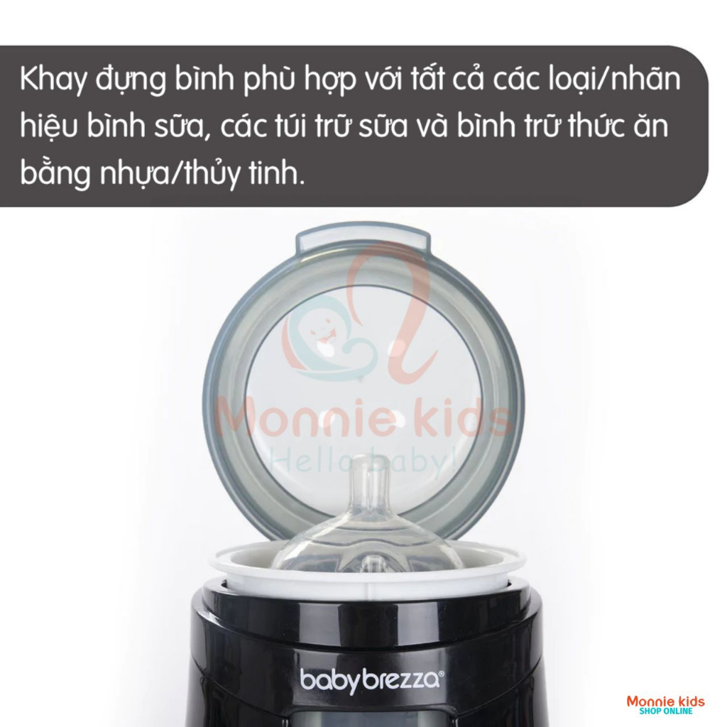 Máy hâm sữa Baby Brezza cho bé, máy ủ sữa thông minh an toàn tiện lợi - Monnie Kids