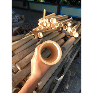 Ống tre khô trang trí decor
