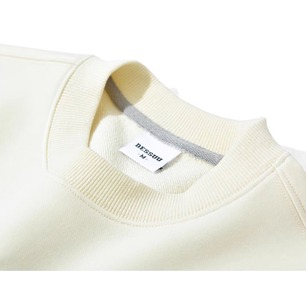 Áo sweater cổ tròn dài tay Dessuu họa tiết in hình thỏ