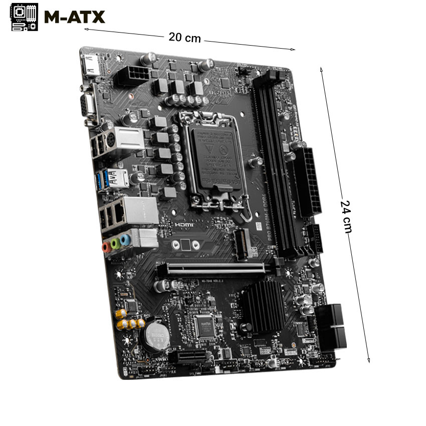 Bo mạch chủ MSI PRO B760M-E DDR4  - hàng chính hãng 36 tháng