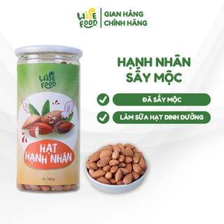Hạt Hạnh Nhân Sấy Mộc 500g WISE FOOD Tốt Cho Tim Mạch, Cung Cấp Dinh Dưỡng Tốt Cho Bà Bầu