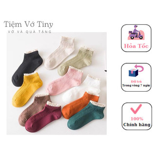 [SET 9 CHIẾC] Tất - Vớ bèo cổ ren Hàn Quốc