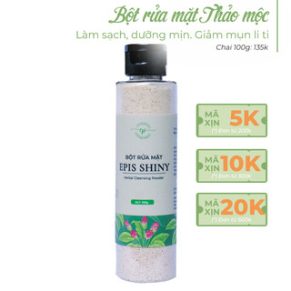 Bột Rửa Mặt Thảo Mộc Epis Bột Thảo Mộc Làm Sach, Dưỡng Mịn, Giảm Mụn li ti & Tẩy Da Vật Lý Epis Shiny