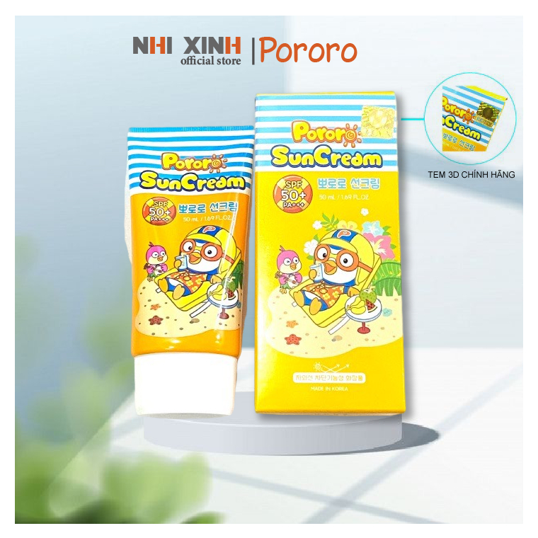 Kem Chống Nắng Cho Bé Pororo Sun Cream 50ml