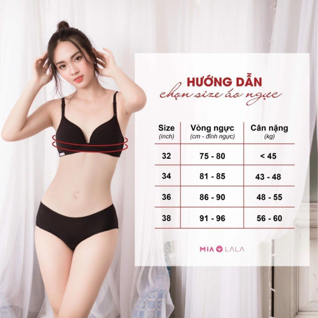 Áo ngực nữ không gọng ren đệm dày 4cm siêu đẩy MIALALA 0378 NA2220378