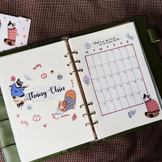 Sticker nhãn dán mèo dui dẻ