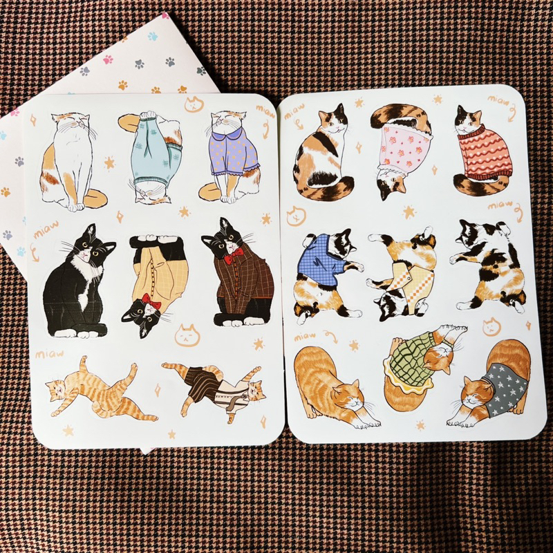 Sticker nhãn dán mèo dui dẻ