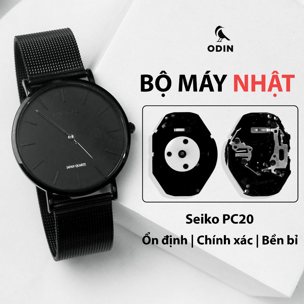 Đồng hồ Nam Minimal ODIN V3 - phong cách tối giản - Máy Nhật SK PC20 - chống nước 3ATM - Bảo hành 12 tháng