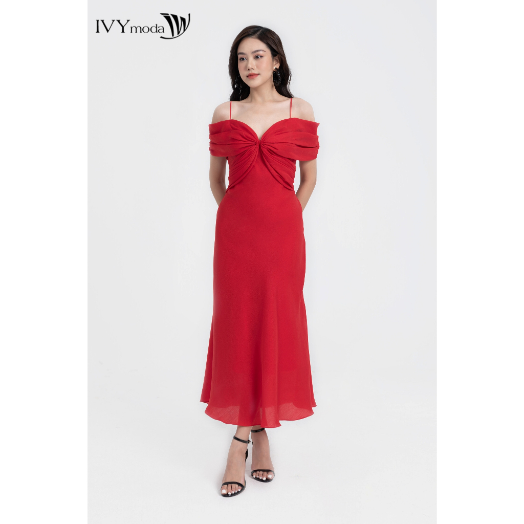 Edana Dress - Đầm maxi lụa nữ IVY moda MS 45S2725