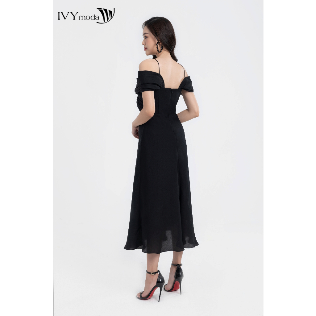 Edana Dress - Đầm maxi lụa nữ IVY moda MS 45S2725