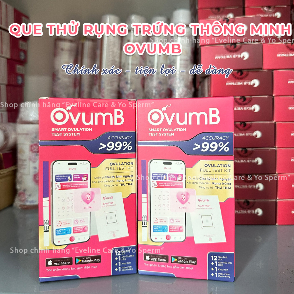 Que thử rụng trứng OvumB mới - Sử Dụng App Đọc Kết Quả
